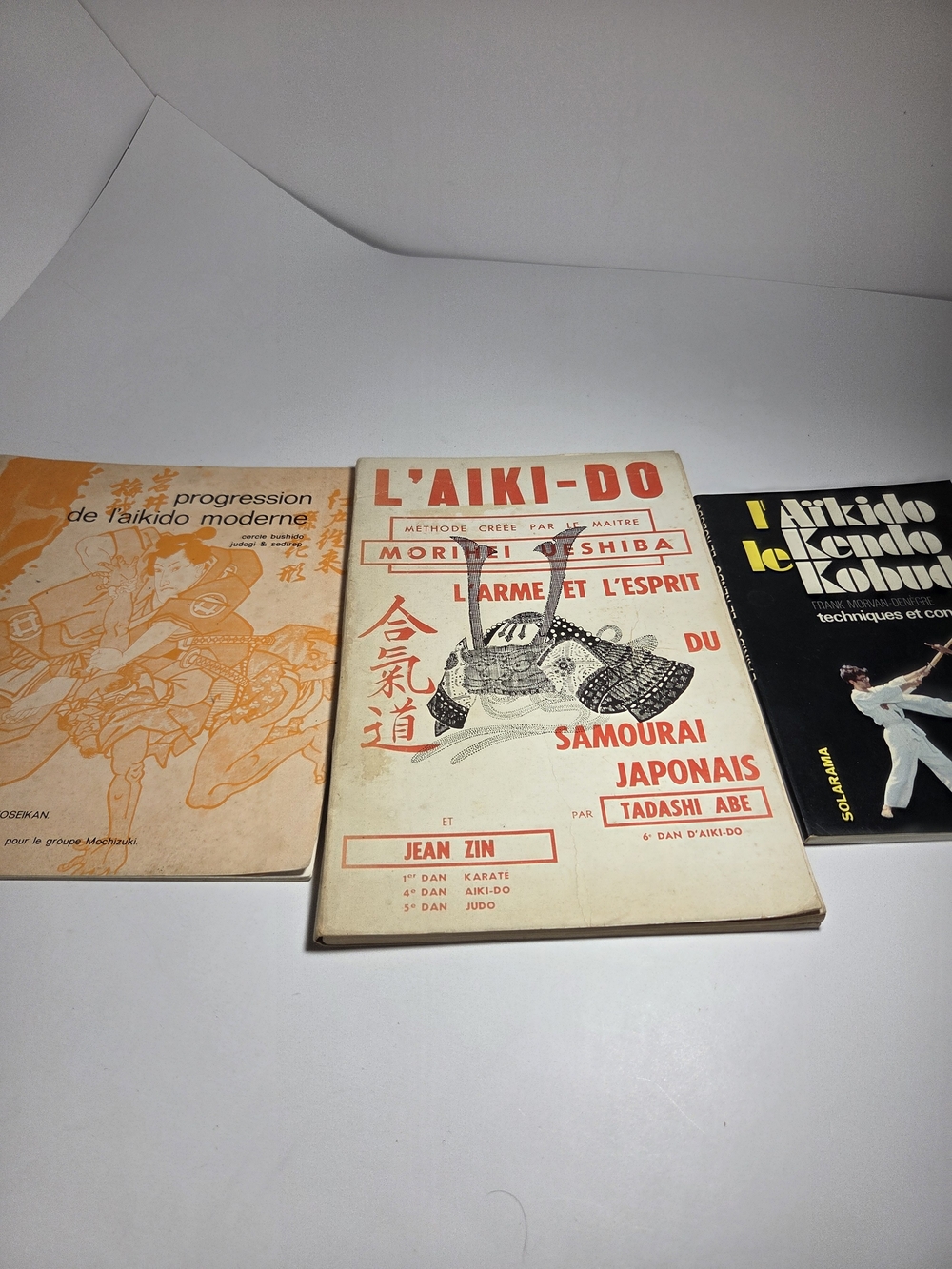Vintage Martial Arts Books Lot Aikido Tadashi Abe Morihei Ueshiba Kendo Rare